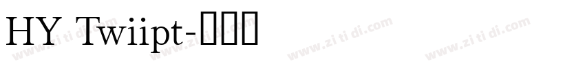 HY Twiipt字体转换